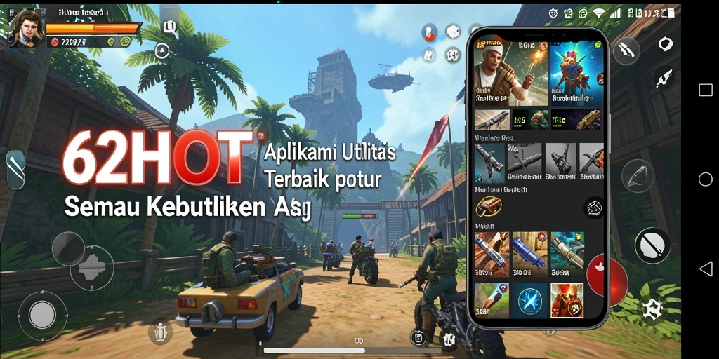 Tampilan antarmuka aplikasi 62HOT yang mudah digunakan dan fungsional.