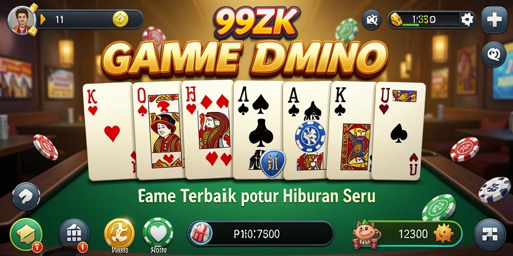 Screenshot gameplay 99ZK menampilkan momen seru permainan Domino.