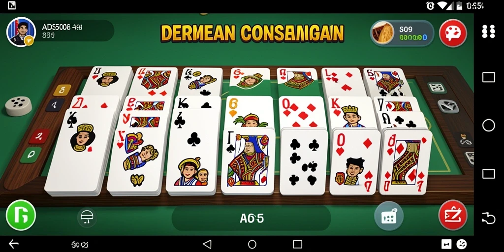 Tampilan gameplay yang seru dalam permainan Domino