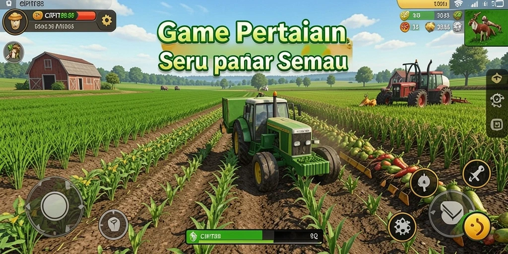 Tampilan screenshot <strong>CIPIT88</strong> yang menampilkan gameplay pertanian yang seru dan interaktif.