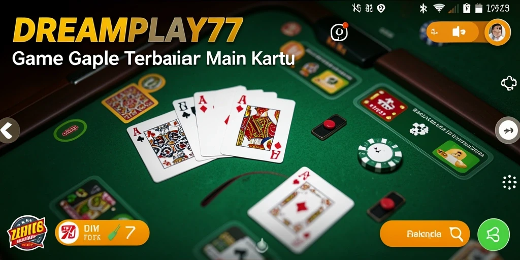 Screenshot gameplay Gaple yang mengasyikkan dari DREAMPLAY77.