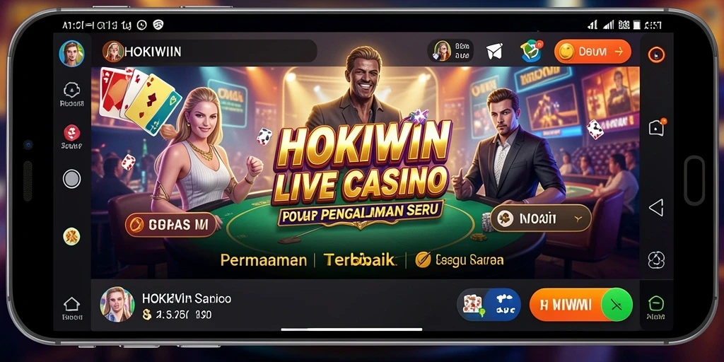 Gambaran menakjubkan dalam permainan Live Casino HOKIWIN.