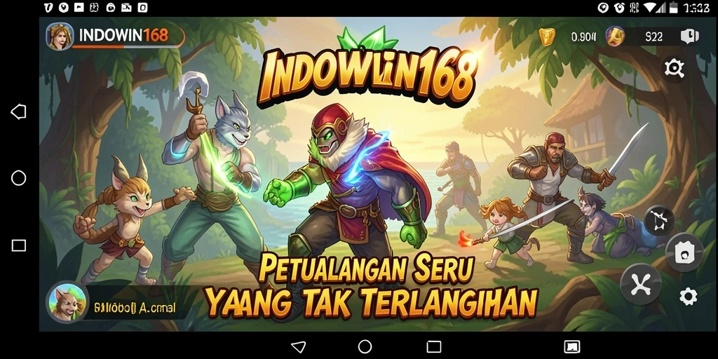Screenshot yang menunjukkan aksi mendebarkan dalam INDOWIN168.