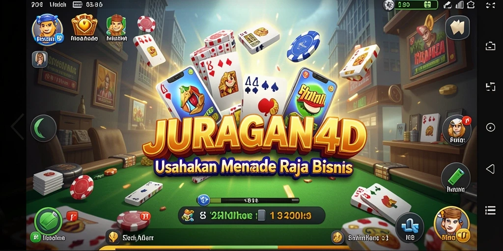 Screenshot JURAGAN4D menampilkan gameplay menarik dalam mengelola bisnis.