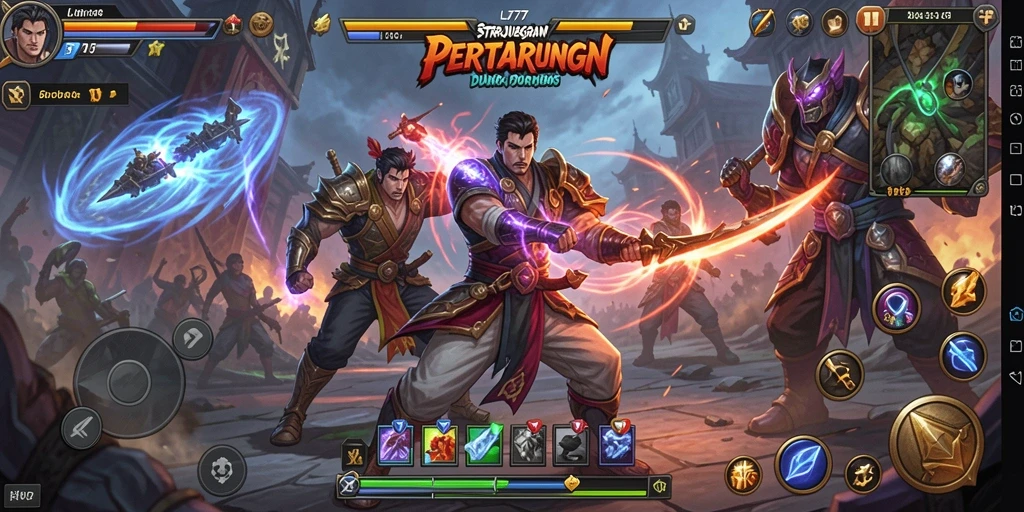 Tampilan gameplay L777 menampilkan strategi pertempuran yang seru dan mendebarkan.