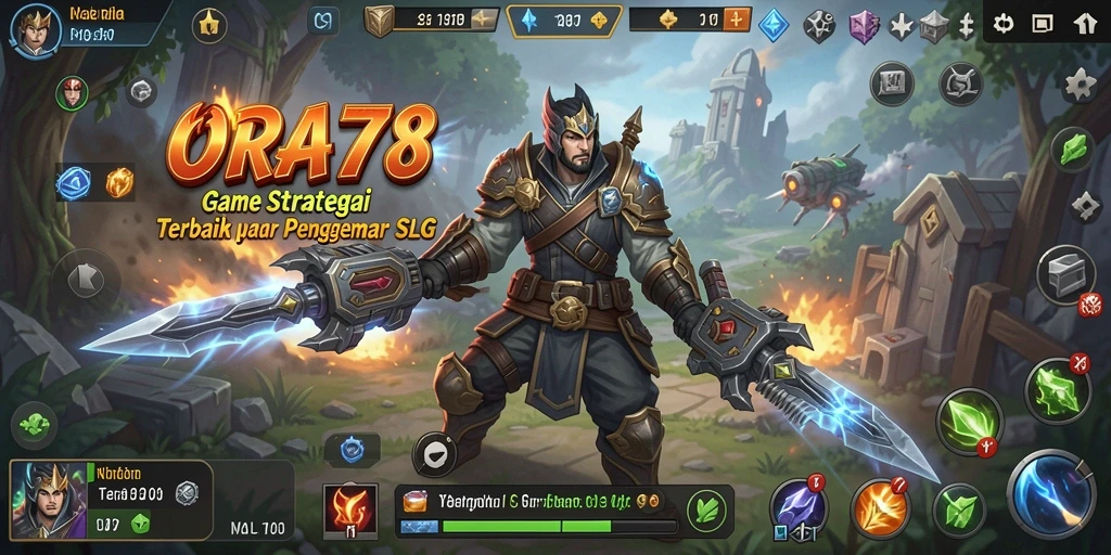 Screenshot yang menunjukkan strategi pertempuran dalam ORA78.