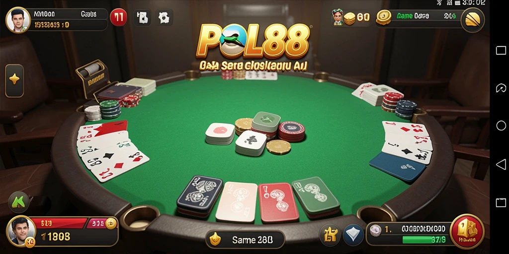 Screenshot POL88 menunjukkan pemain yang sedang asyik bermain Gaple.