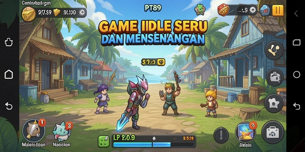 Gameplay seru PT89 yang menampilkan sistem Idle yang menarik.