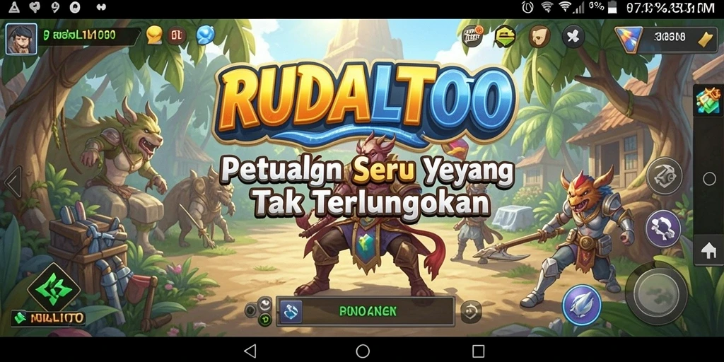 Gameplay RUDALTOTO dengan tantangan seru dalam petualangan.