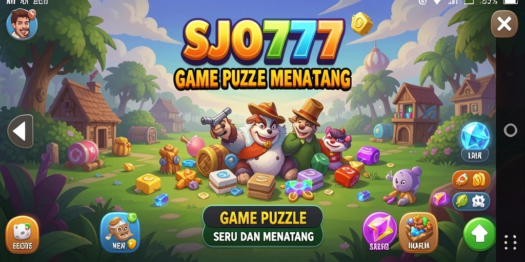 Screenshot gameplay SJO777 menampilkan tantangan puzzle yang menarik dan seru.