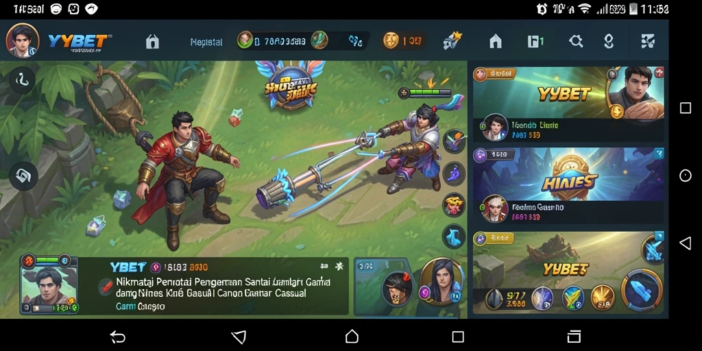 Tampilan gameplay menarik dan penuh warna dari YYBET.
